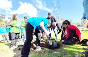 Tomasinos llegaron a Coquimbo para participar de forestación que dio el cierre a la 8va Semana del Clima