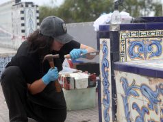 Comienza restauración de bancas de azulejos españoles