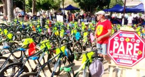 70 niñas y niños de la provincia del Choapa reciben bicicletas y lecciones de educación vial