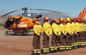 Presentan aeronave que apoyará el combate de incendios forestales en la región durante 90 días