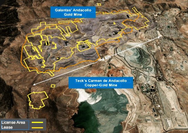 Ubicación proyecto Andacollo Oro