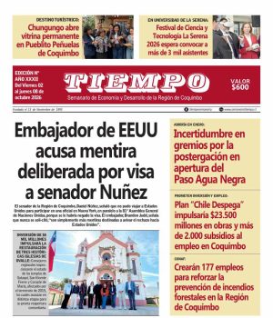 Semanario Tiempo Viernes 02 de Octubre de 2026